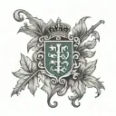 Portugal conqueror canda flag Maple Leaf france fleur de lys tattoo design idea