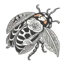 ladybug love tattoo design idea