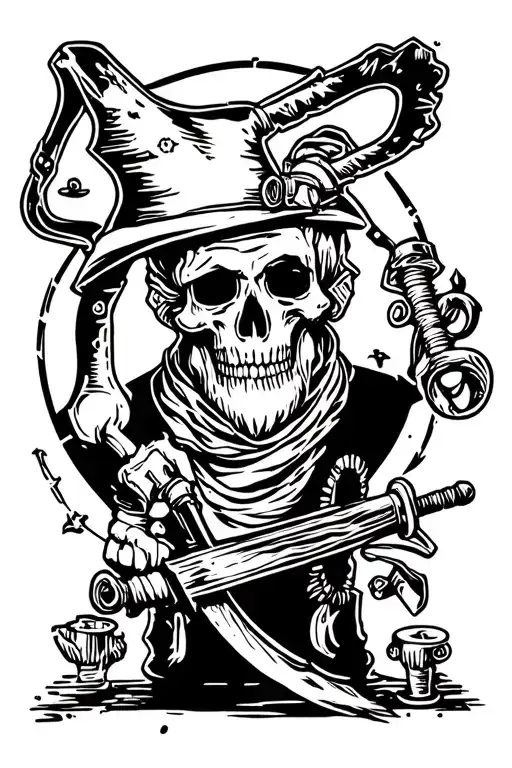 black smith tattoo design idea