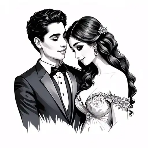 Husband Wife tattoo design idea