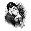 Husband Wife tattoo design idea