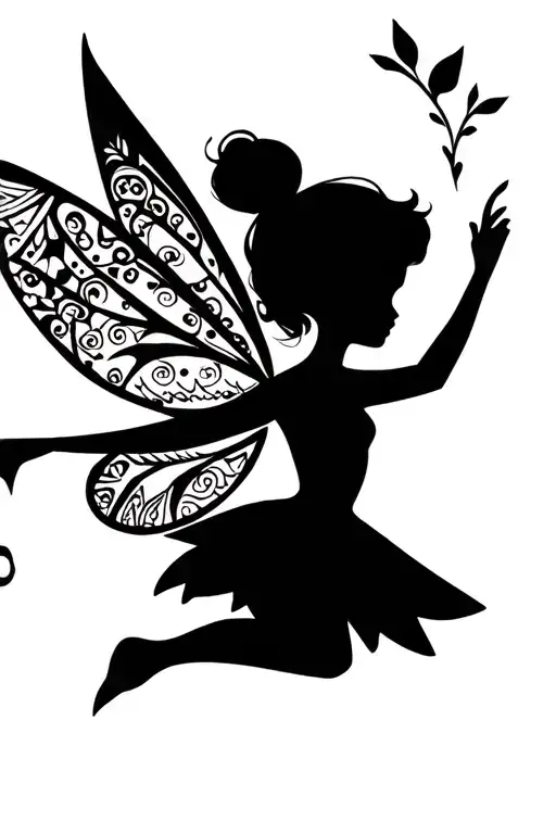 tinkerbell tattoo design idea