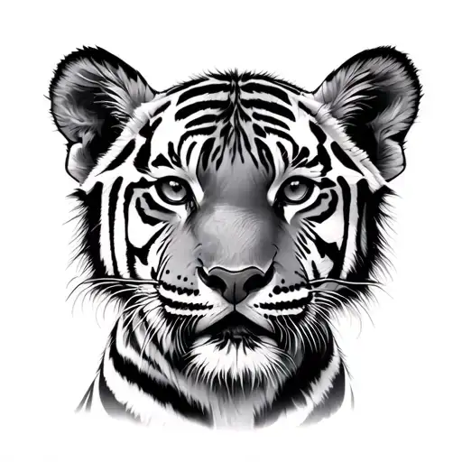 3 Tiger Cubs tattoo design idea