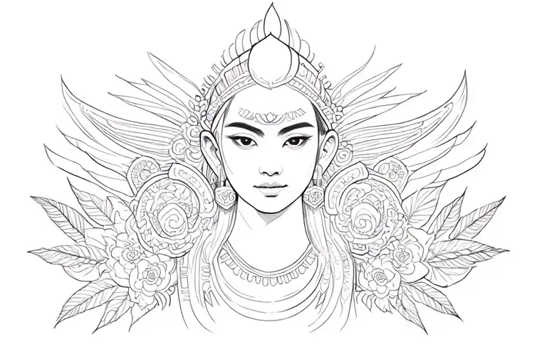 Laos inspired tattoo tattoo design idea