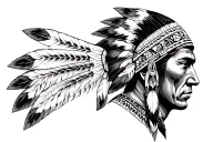 cherokee indian tattoo design idea