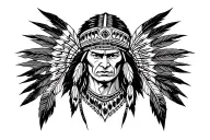 cherokee indian tattoo design idea