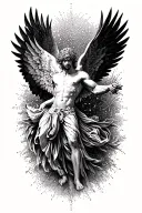 the fall of icarus tattoo design idea