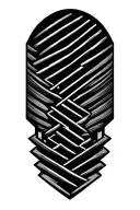 vertical lines running down arm tattoo design idea