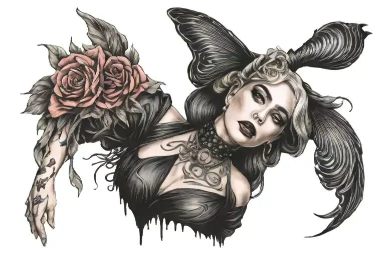 lady gaga chromatica tattoo design idea