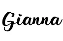 "Gianna♡" tattoo design idea