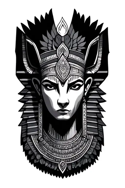 Sekhmet tattoo design idea