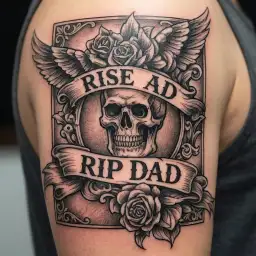 Rip Dad tattoo design idea
