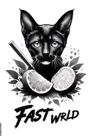 Juice WRLD "fast" tattoo design idea