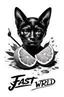 Juice WRLD "fast" tattoo design idea