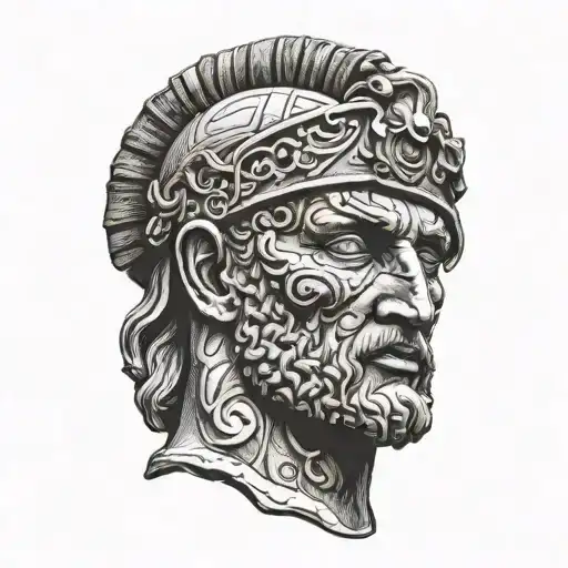ancient roman tattoo design idea