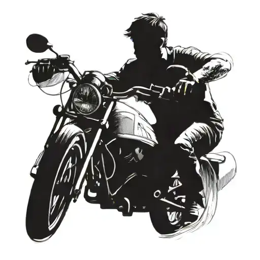 bike lover had a bike accident and lost his friend   tattoo design idea