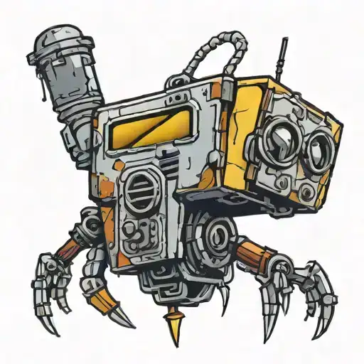 borderlands claptrap vault hunter tattoo design idea
