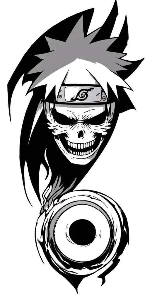 naruto reaper death seal sleave tattoo design idea