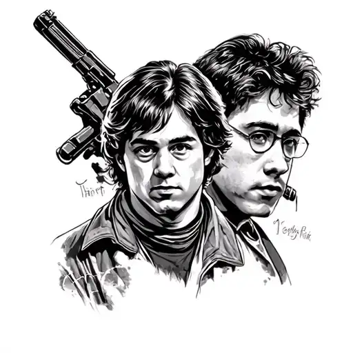 movies, the mighty ducks, Harry Potter, back to the future tattoo design idea