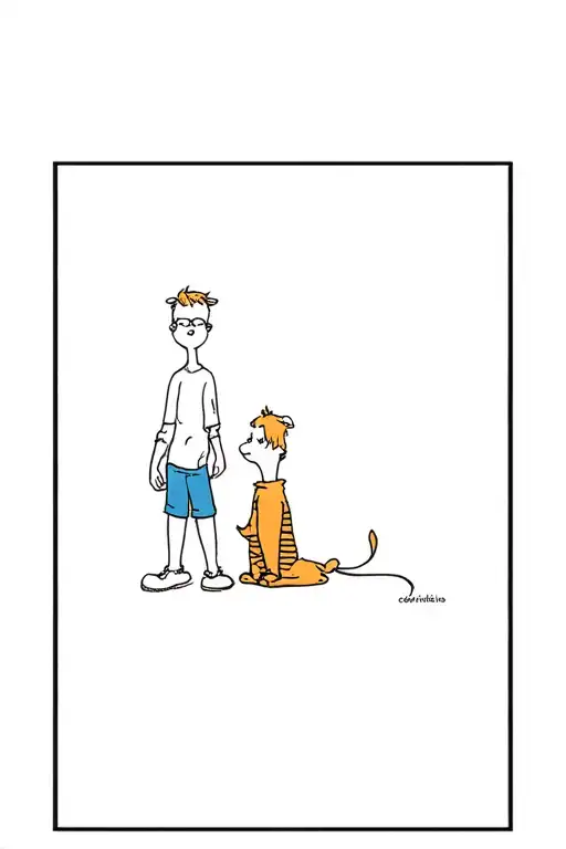 calvin and hobbes.  tattoo design idea