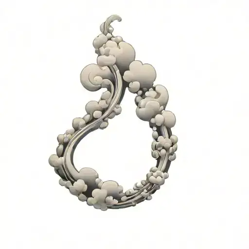 Filler Clouds and Smoke tattoo design idea