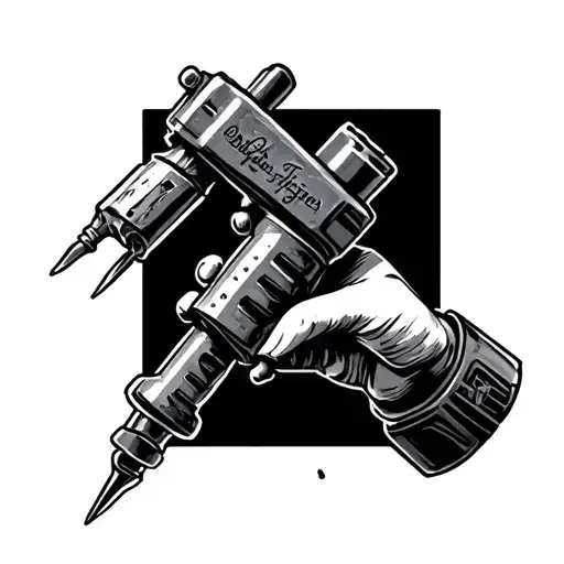 Drill tattoo design idea