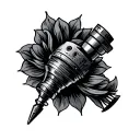 Drill tattoo design idea