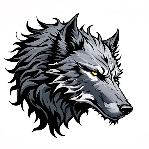Fenrir tattoo design idea