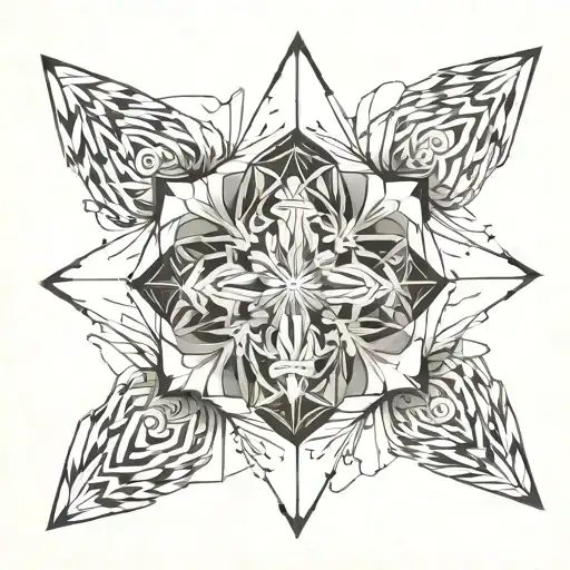 fine line renaissance art tattoo design idea