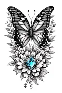 august and November butterfly birthstone creating a unique tattoo design idea