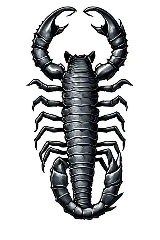 Scorpio Confederate flag outlaw tattoo design idea