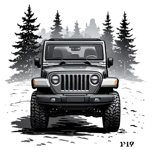 Jeep tattoo design idea