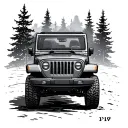 Jeep tattoo design idea