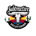 "Subtractive Solutions" "Subtractive Solutions" Logo for a machine shop based in Arizona using the outline of the state line, a cow skull, the state flag and cactus. tattoo design idea