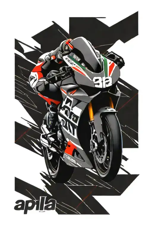 Aprilia motogp tattoo design idea