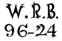 "W.R.B
96-24" tattoo design idea