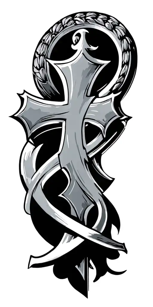 In Hoc Signo Vinces Maltese Cross  tattoo design idea