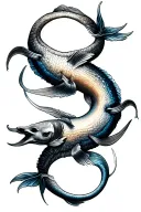 taurus and pisces  tattoo design idea