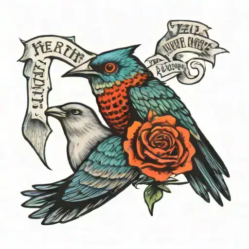 Fear the man who lives without love And the lover who lives without fear tattoo design idea