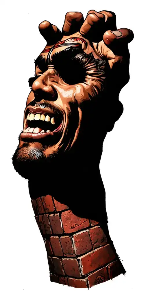 wall of bricks Lesperance  tattoo design idea