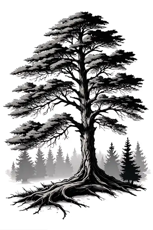 Aspen Tree tattoo design idea
