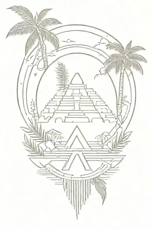 mayan tulum vibe tattoo tattoo design idea