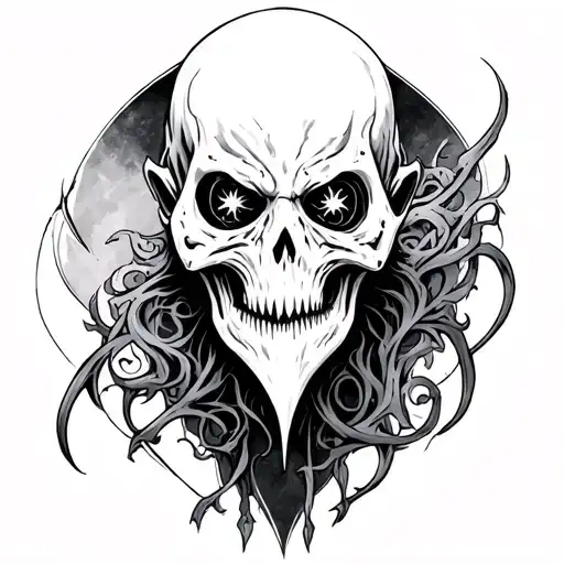 Specter tattoo from the band Bad Omens tattoo design idea