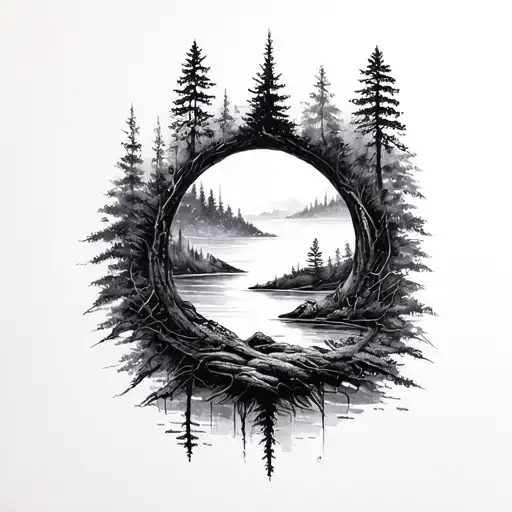 nature tattoo design idea