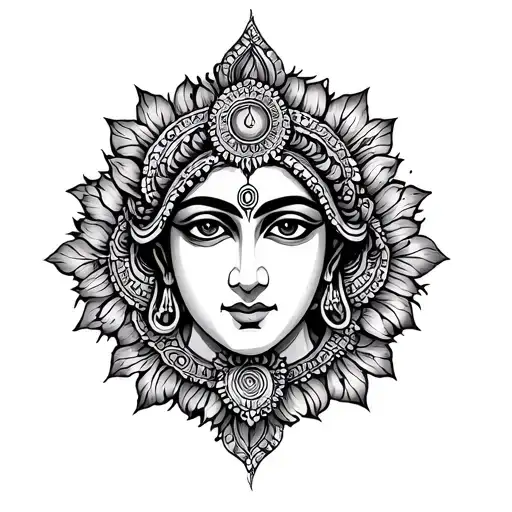 Sudarshan chakra tattoo design idea