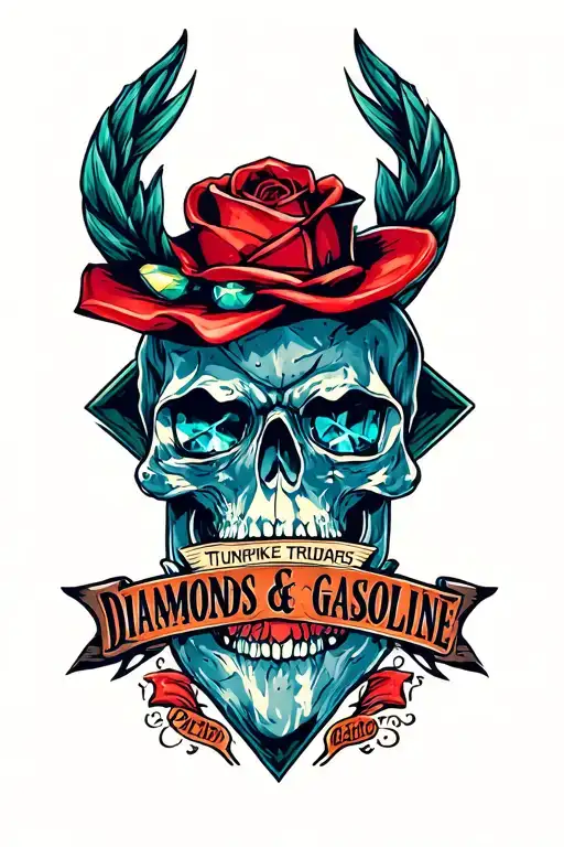 "Diamonds & Gasoline" by the Turnpike Troubadoers tattoo design idea