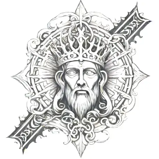 Inri tattoo design idea