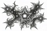 Super Nova tattoo design idea