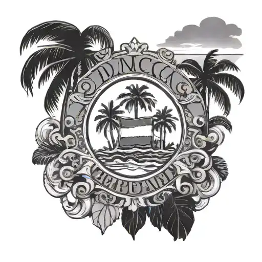 Dominican Republic tattoo design idea