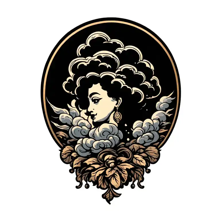 Cloud tattoo design idea